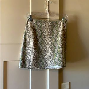 Honey Punch Snakeskin Skirt